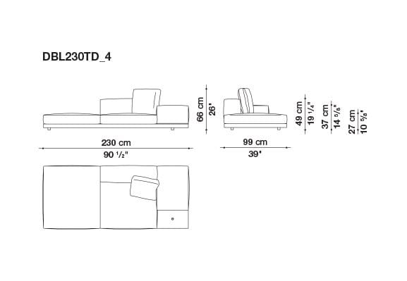 Кожаный диван B&B Italia док ARCH-00106863 - Вид №144