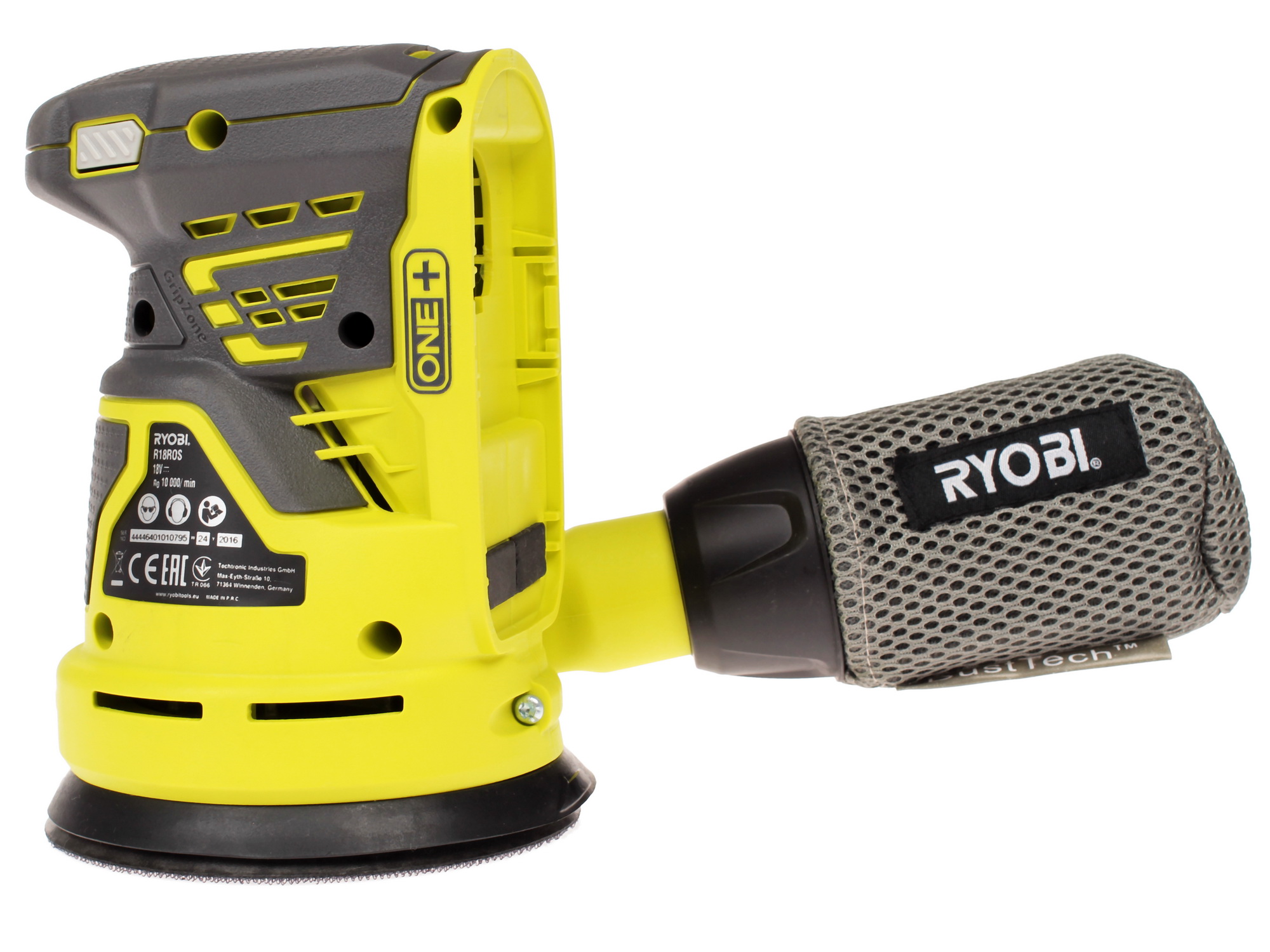 Эксцентриковая шлифмашинка Ryobi R18ROS-0 ONE+ 18V  , Без ЗУ, Без АКБ 1070028 STDN-0099370 - Вид №3