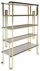 Jetclass Открытый книжный шкаф из стали и стекла Jazz Jjz212, jjz212a