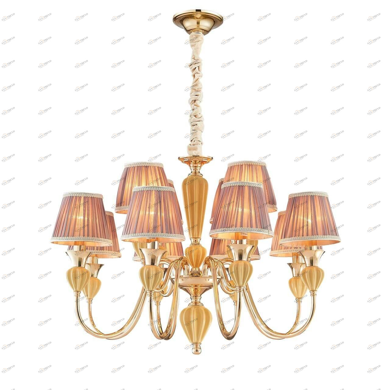 Подвесная люстра Favourite Miraculum 2138-12P FAVOURITE ДИЗАЙНЕРСКИЕ, MIRACULUM 137814 Розовый 