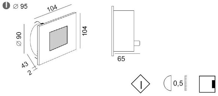 BEL-LIGHTING Ступенька настенная  1103  - Вид №2