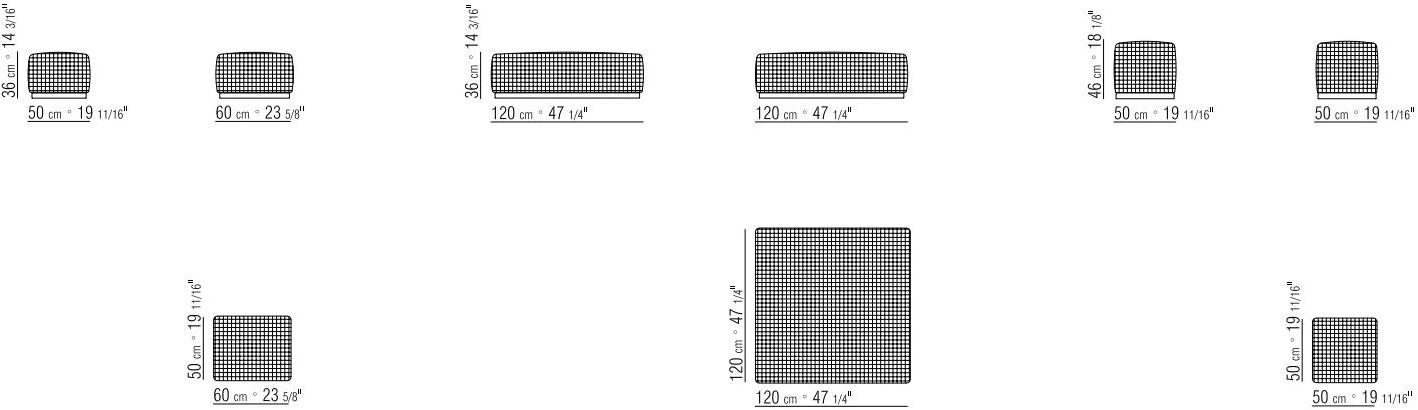 Flexform Пуф для улицы из тканого полипропиленового волокна sun-id-1442445 - Вид №5