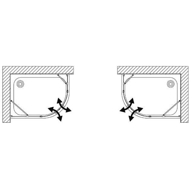 B9682ULUTR Polaris Сollection душевая зона  Samo 40387 - Вид №2