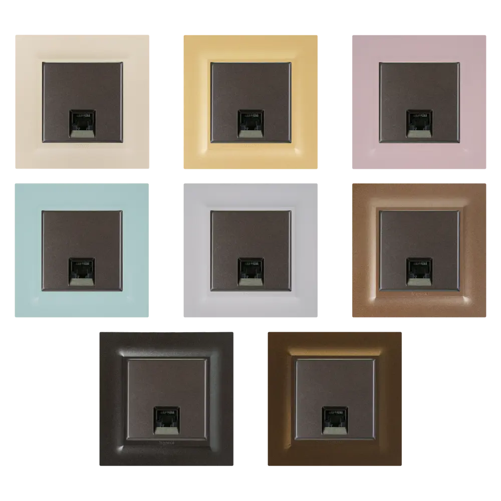 Розетка компьютерная RJ45 категория 5e UTP - Legrand Structura - магнезиум STLM-2030676 - Вид №1