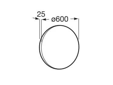 Круглое зеркало со встроенным настенным освещением Roca ARCH-00083097 - Вид №37
