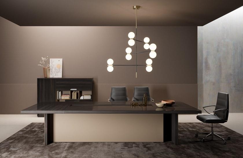 PROF Прямоугольный деревянный стол для переговоров Sessanta sun-id-1500408 - Вид №5