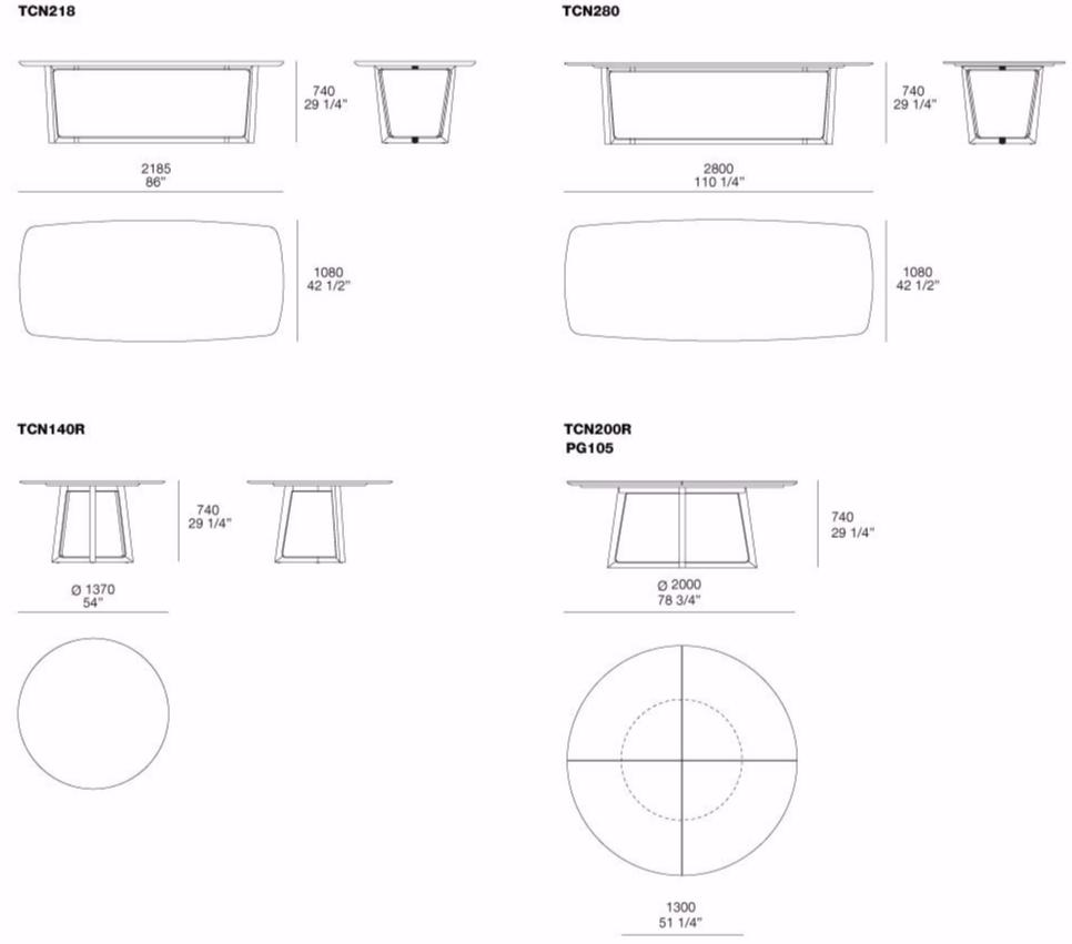 Poliform Круглый стол из массива дерева Concorde sun-id-1480672 - Вид №1