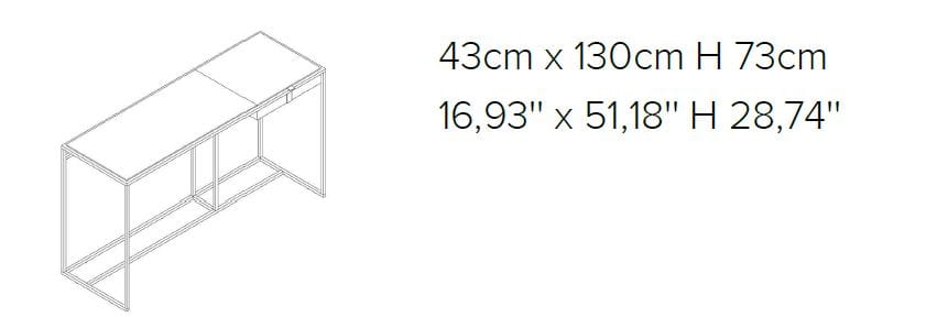 Прямоугольная консоль с ящиками Natuzzi Italia FilRouge ARCH-00090001 - Вид №2