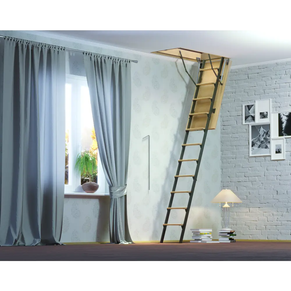 Santreyd Duplex - чердачная лестница с утепленным люком 60×120 см 89131285 STLM-0078837 - Вид №1