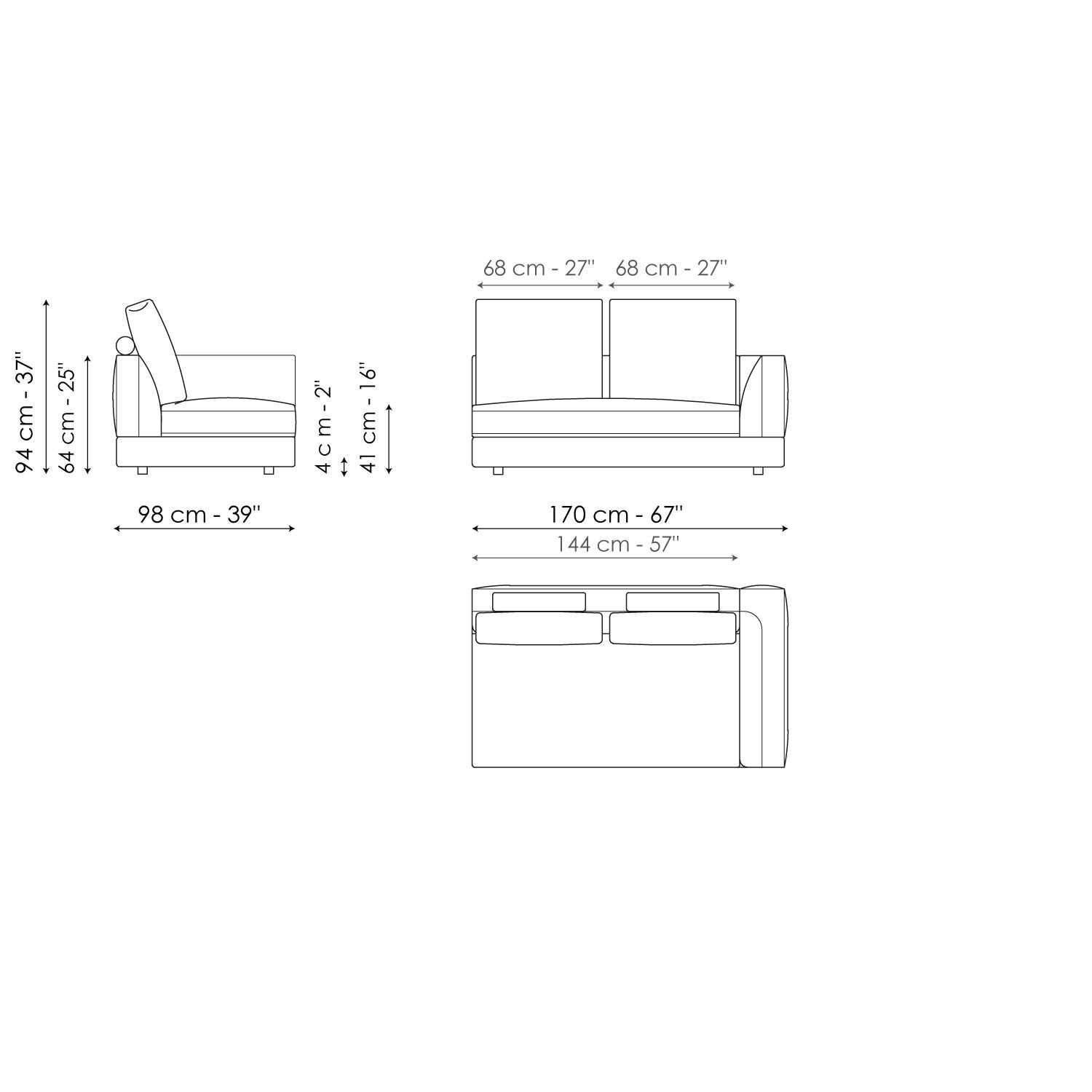 Ткань диван BONALDO LIAM ARCH-00067700 - Вид №48