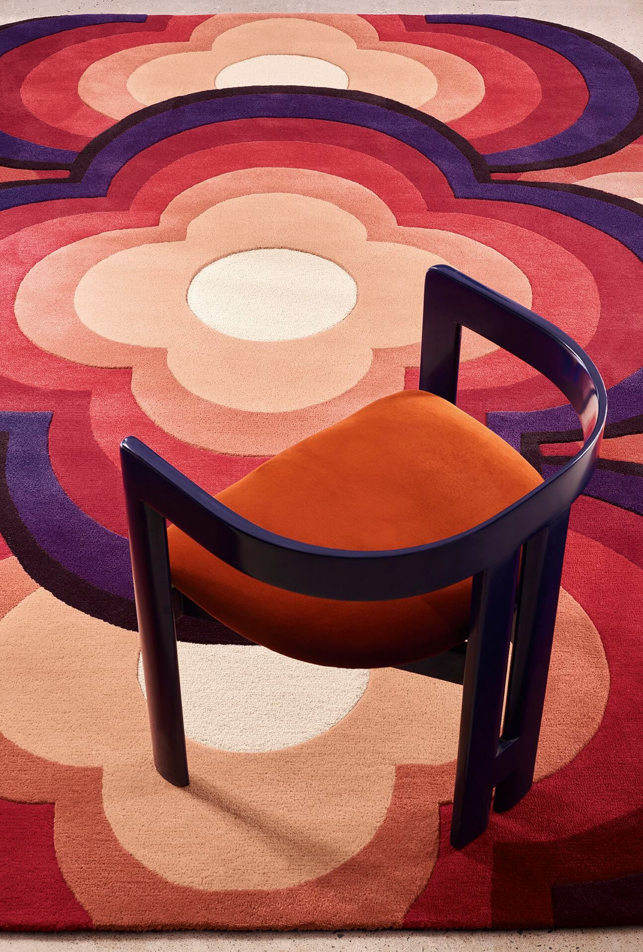 Прямоугольный шерстяной ковер Toulemonde Bochart FLOWER POWER ARCH-00093882 - Вид №2