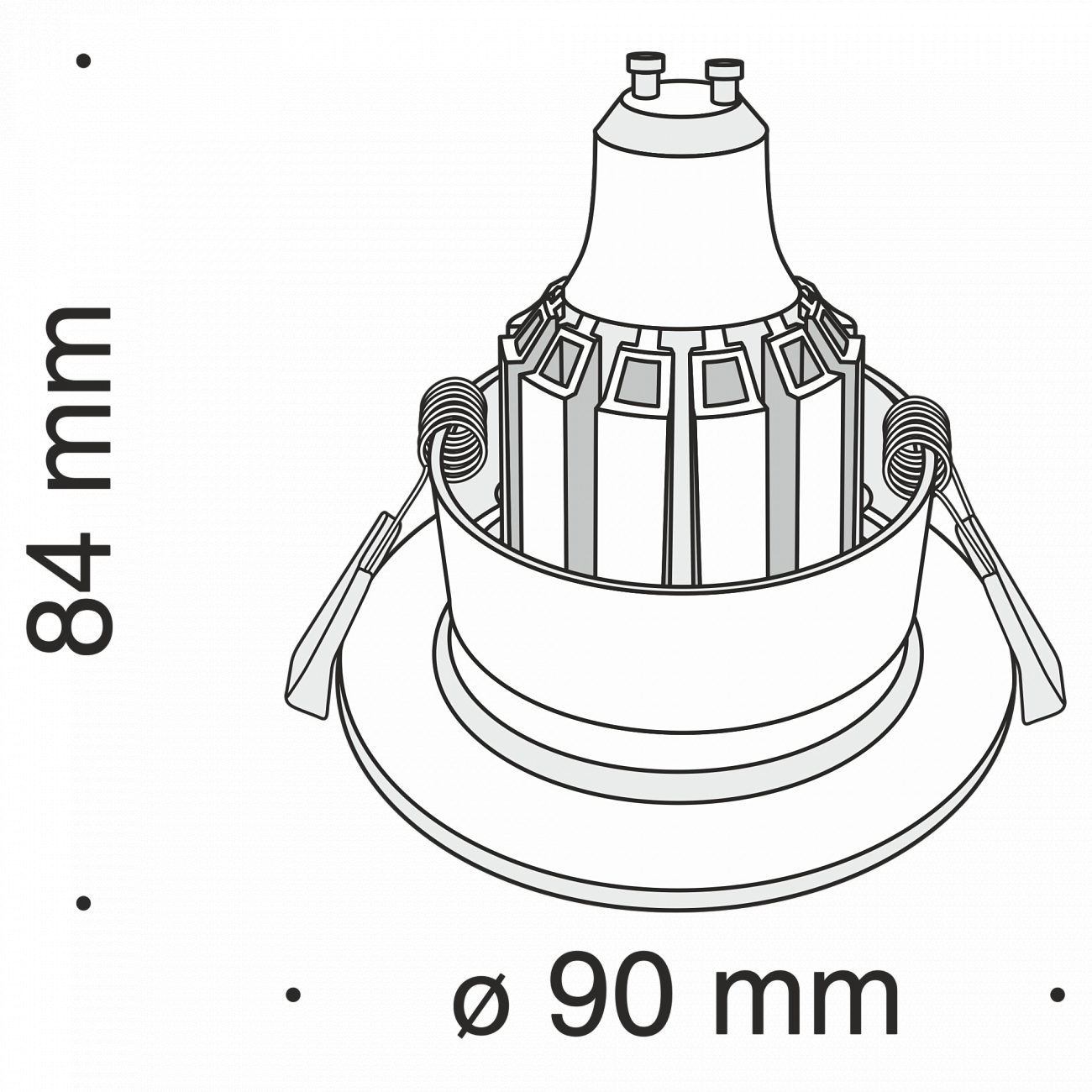 Встраиваемый спот золотой Technical Barret DL041 TECHNICAL DOWNLIGHT 00-3957146 Золото  - Вид №4