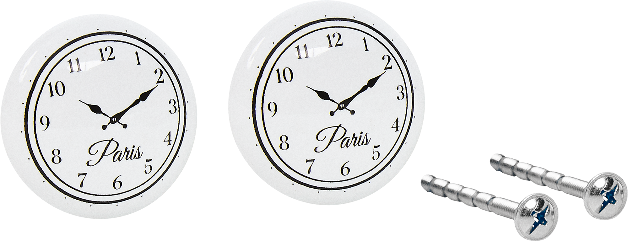 81967295 Ручка-кнопка мебельная Clock 395 мм, цвет белый, 2 шт. STLM-0015994 INSPIRE  - Вид №3