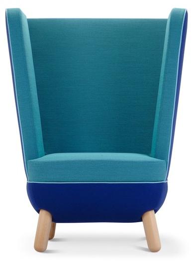 Adrenalina Кресло из ткани с высокой спинкой для контракта Sly sun-id-1397072 - Вид №1