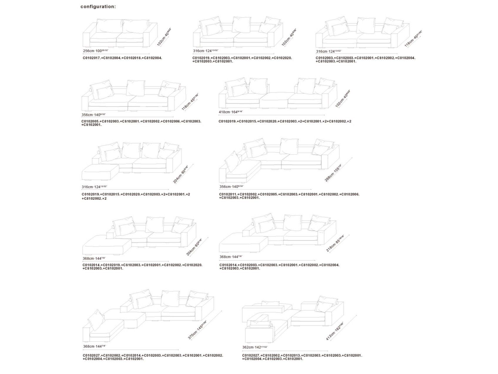 Модульный тканевый диван с полуостровом CAMERICH CASA ARCH-00108596 - Вид №4