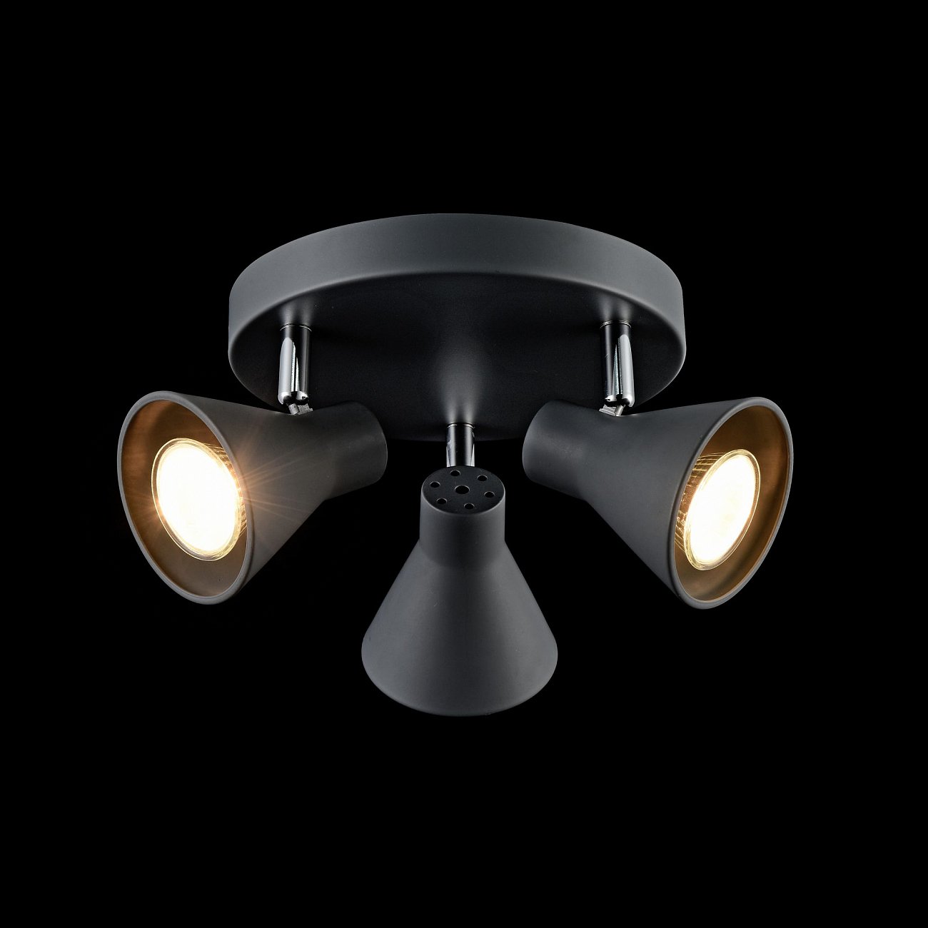 Светодиодный спот серый потолочный Freya Claris FR4308-CL-03R-GR FREYA LOFT 00-3957533 Серый - Вид №1