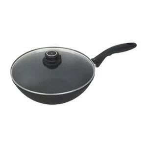 Сковорода-вок Swiss Diamond со стеклянной крышкой, Ø28 см