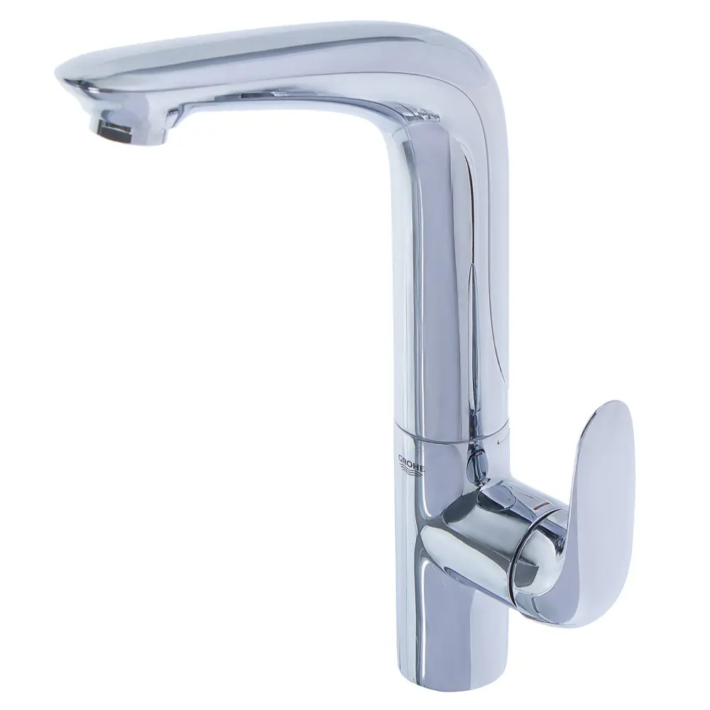 Смеситель для раковины Grohe Wave однорычажный с высоким изливом цвет хром 18424071 STLM-2197753 Без серии