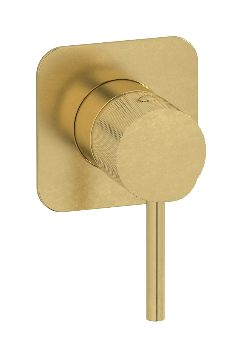 Внешние части встроенного смесителя на 1 потребителя. WE ARE IB id300on Natural Brass Industria