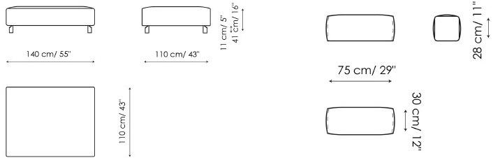 Bonaldo Модульный диван из ткани sun-id-1455653 - Вид №8