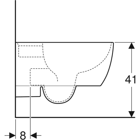 204000000 Подвесной унитаз настенный Белый Geberit  Германия  - Вид №4