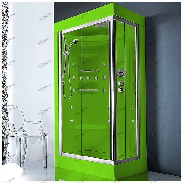 Душевая кабина Gruppo treesse Acquazzurra 80х100 STB-B7537D-S белая с баней и гидромассажем угловая правая STBB7537DS