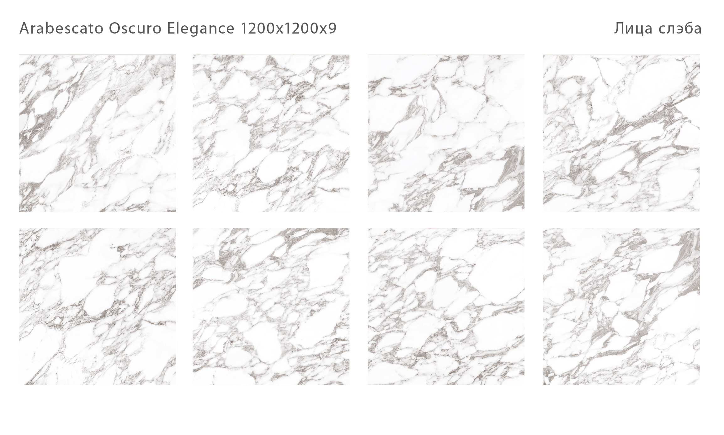 Элегантный керамический слэб ARABESCATO OSCURO STP-ST181 INCOLOR Double Polished - Вид №1