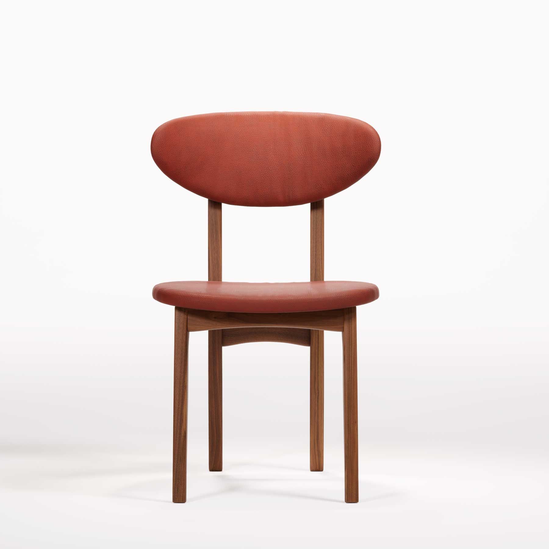 Кожаный стул с открытой спинкой и деревянной рамой Wewood DEGAS ARCH-00046397 - Вид №7