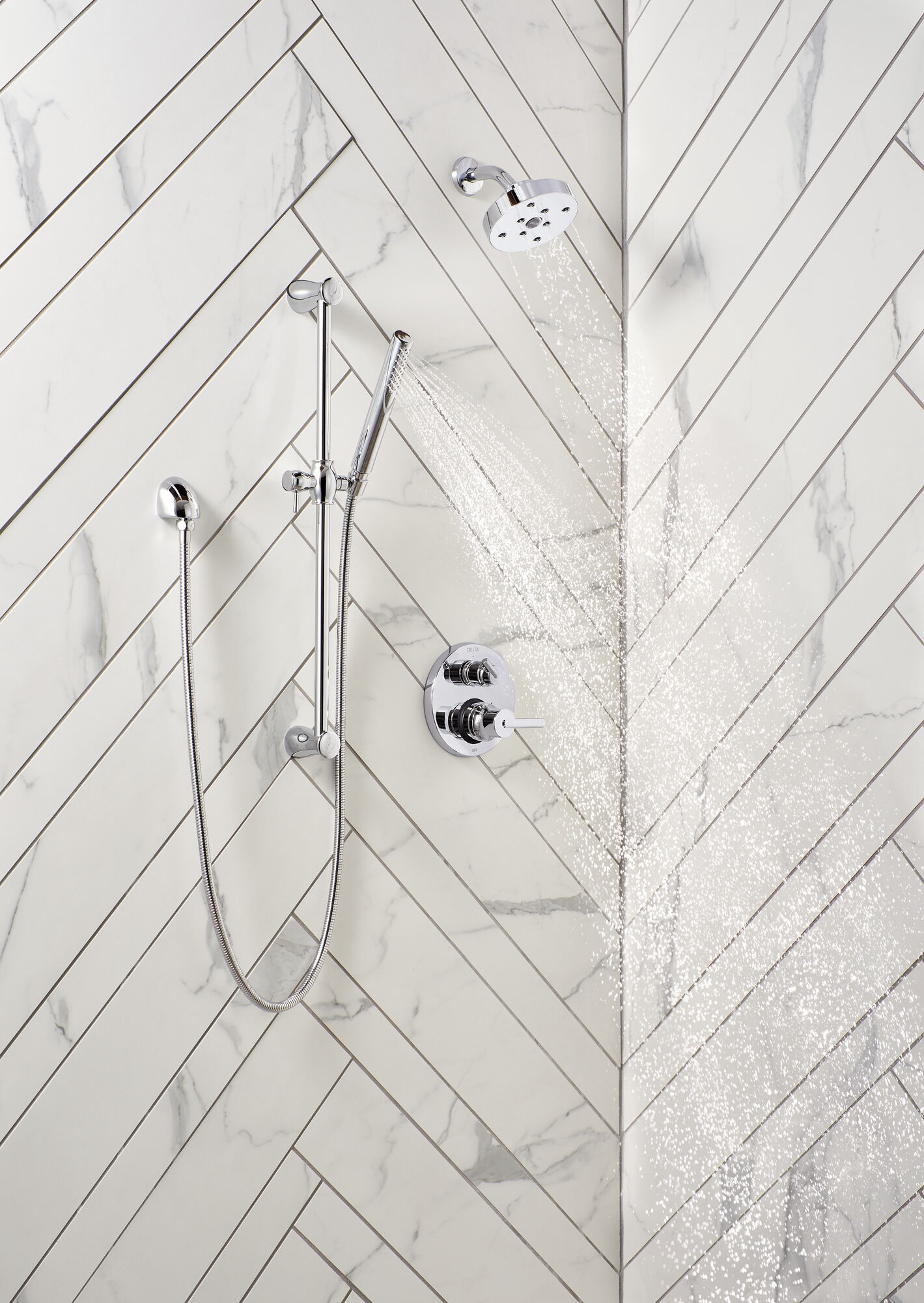 T24859-BL Трим клапана Contemporary Monitor® серии 14 со встроенным дивертором на 3 положения Delta Faucet Delta Матовый черный - Вид №5