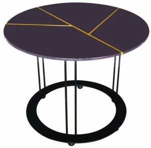 Garbarino Круглый лакированный журнальный столик Aureola Aur cf5 f