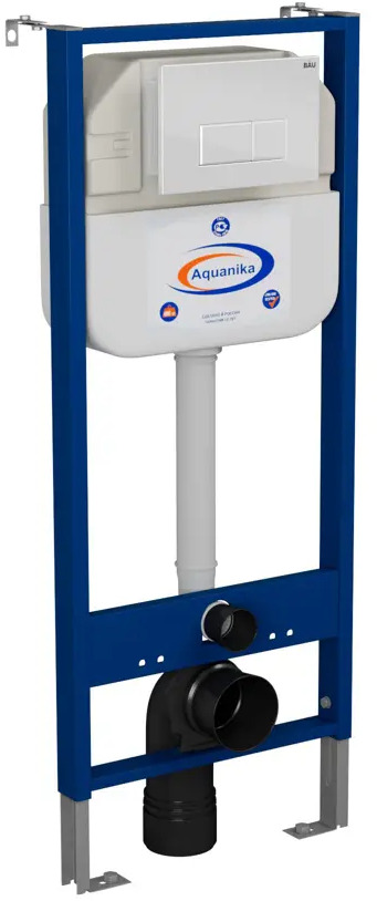 91778048 Инсталляция Aquanika Basic 10.702.450.00.00-Q00006 для подвесного унитаза с клавишей смыва BAU Hotel для инсталляциии, белый глянец STLM-1002610
