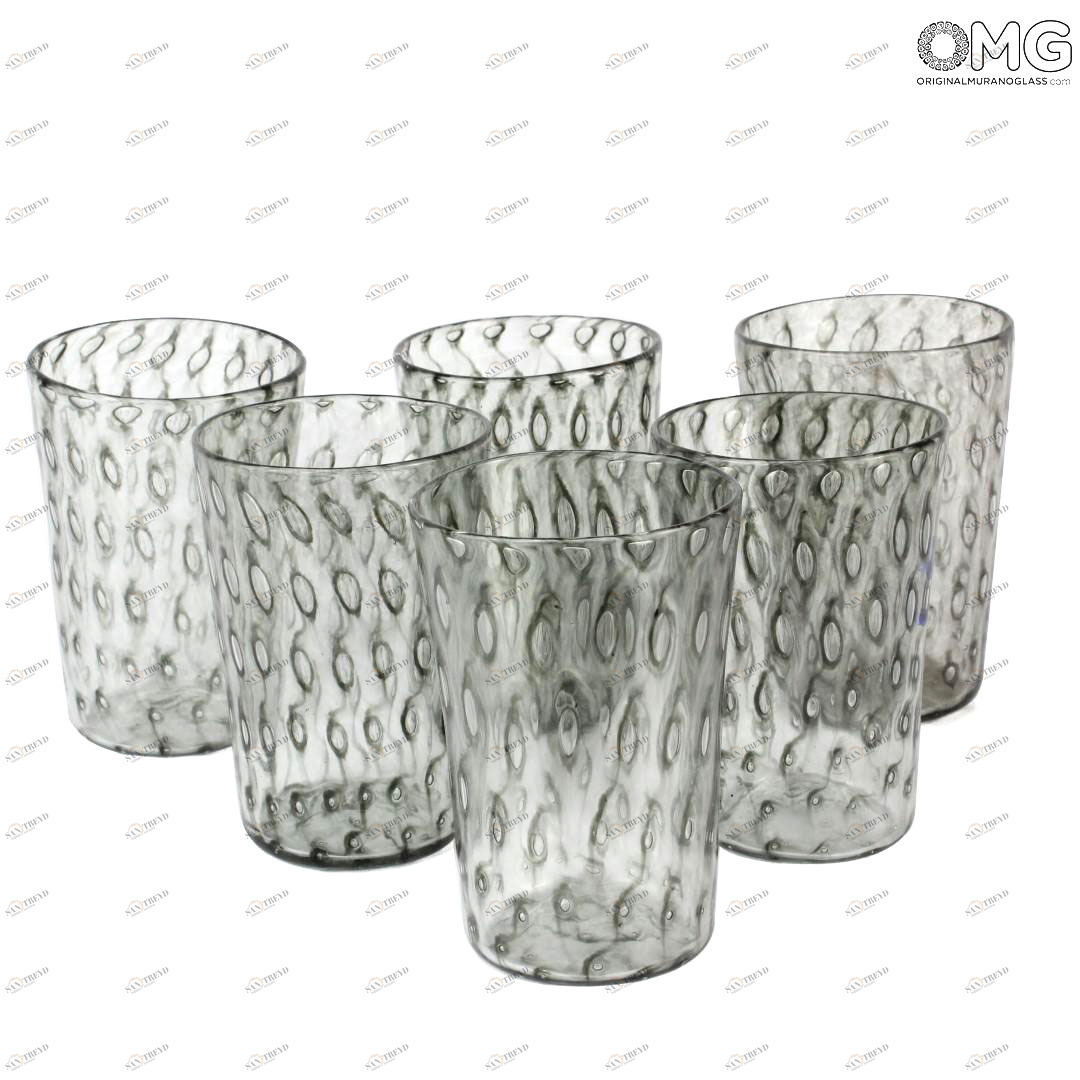 2935 ORIGINALMURANOGLASS Набор из 6 стаканов - Балетон - Goto - Original Murano Glass OMG 7 см 