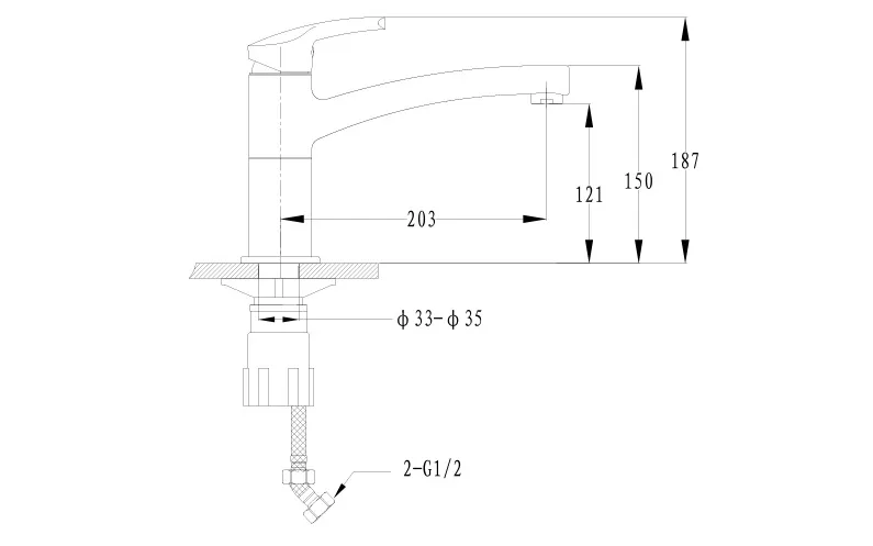 Кухонный смеситель 25235007 шоколад GranFest Ewigstein - Вид №1