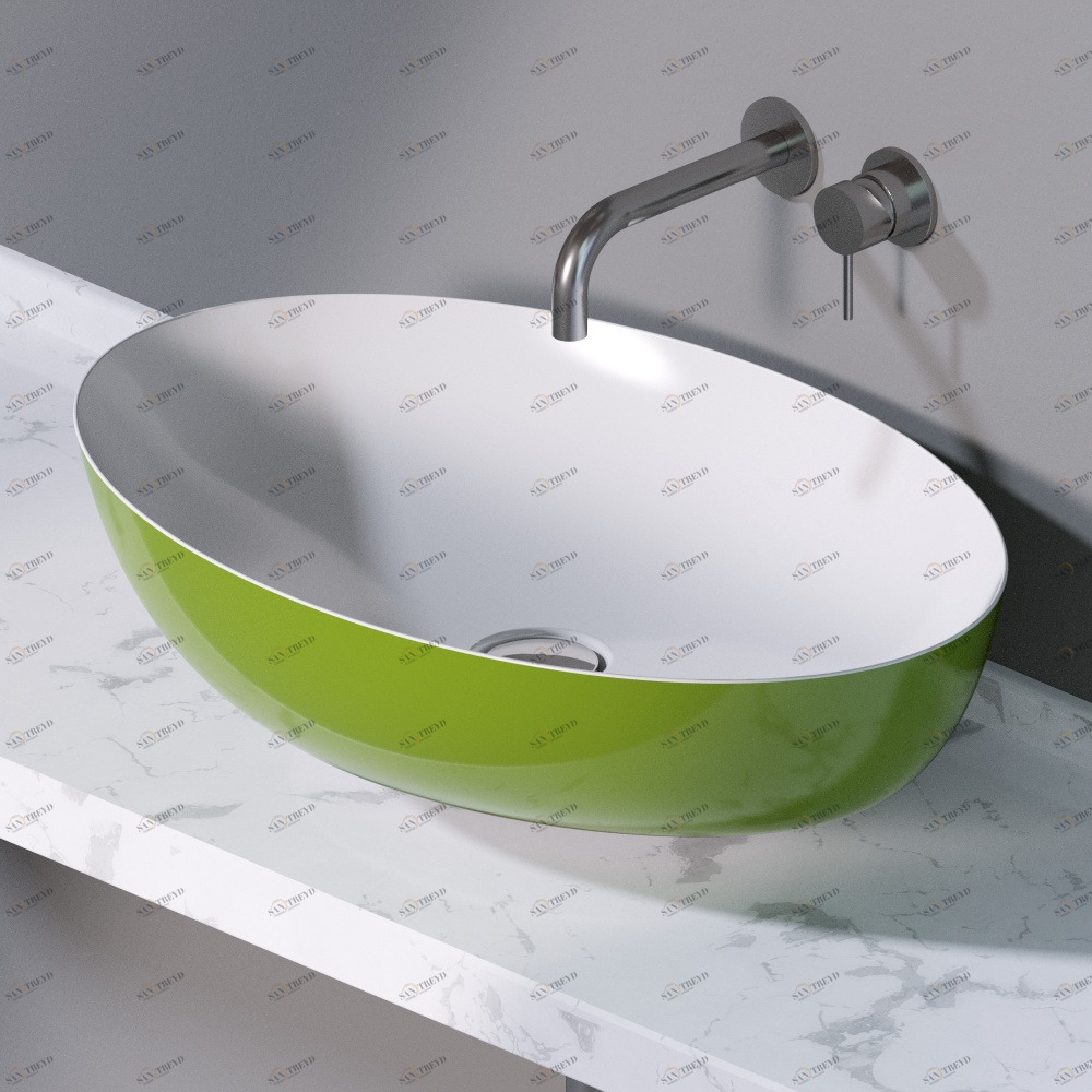 L600221 Накладная раковина на столешницу  овальная A. e T. Italia ELITE AeT ITALIA