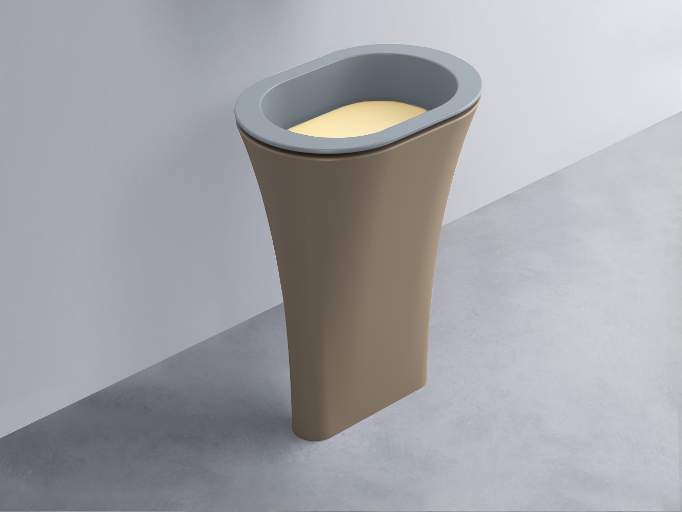 AMLA65-BR+AMPILO-CN+AMCOLO-AN Раковина Amedeo Ovale отдельностоящая cielo Enjoy + Amedeo Ceramica Cielo