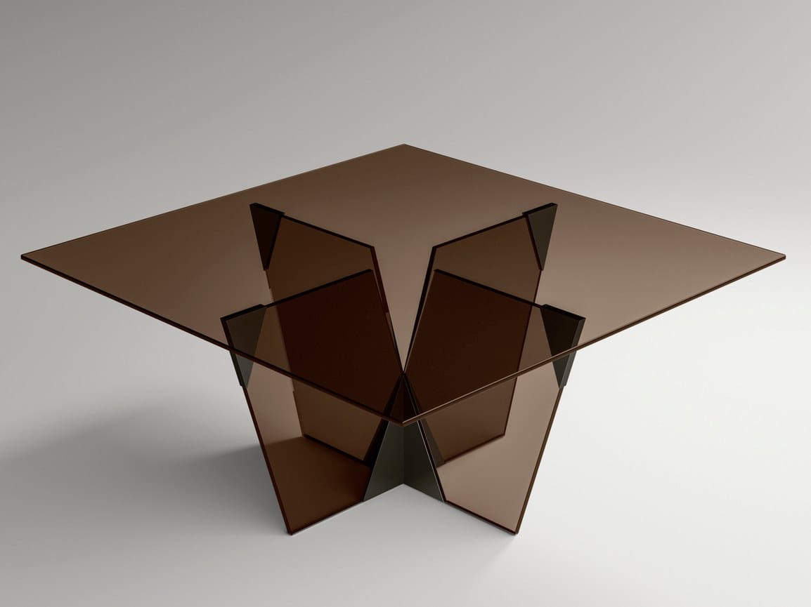 Стеклянный квадратный стол Tonelli Design кроссовер ARCH-00100013 - Вид №1