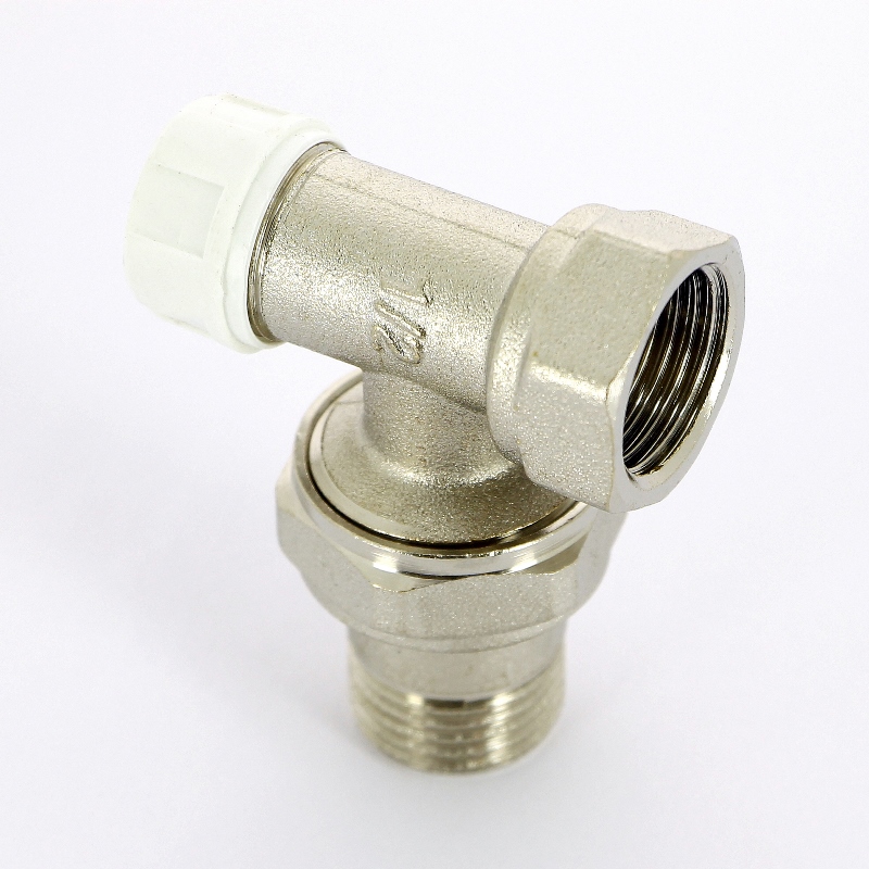 Вентиль НВ угловой для радиаторов обратный с разъемным соединением ITAP 1/2" 39612 - Вид №2