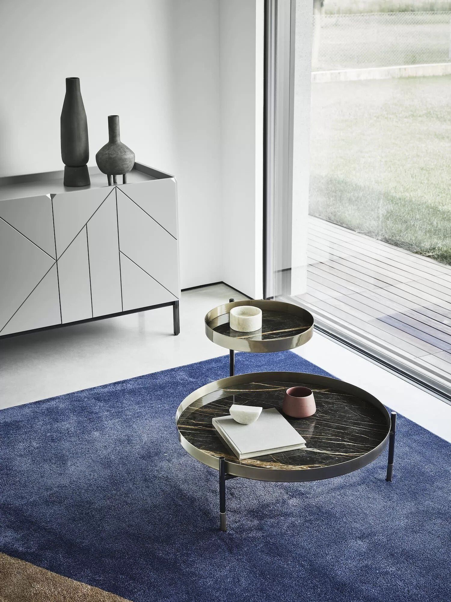 Стальной журнальный столик с столешницей SuperMarmo Bontempi Casa PLANET ARCH-00085079 - Вид №6