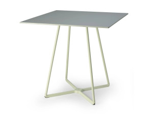 Алюминиевый и стальной контрактный стол с 4-спицевым основанием