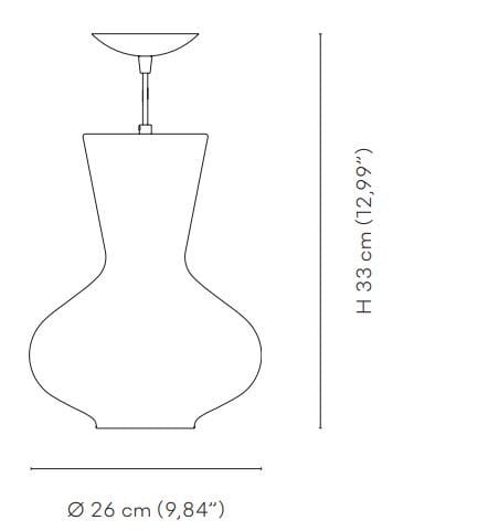 Подвесной светильник из дутого стекла VENINI Гриб ARCH-00078966 - Вид №2