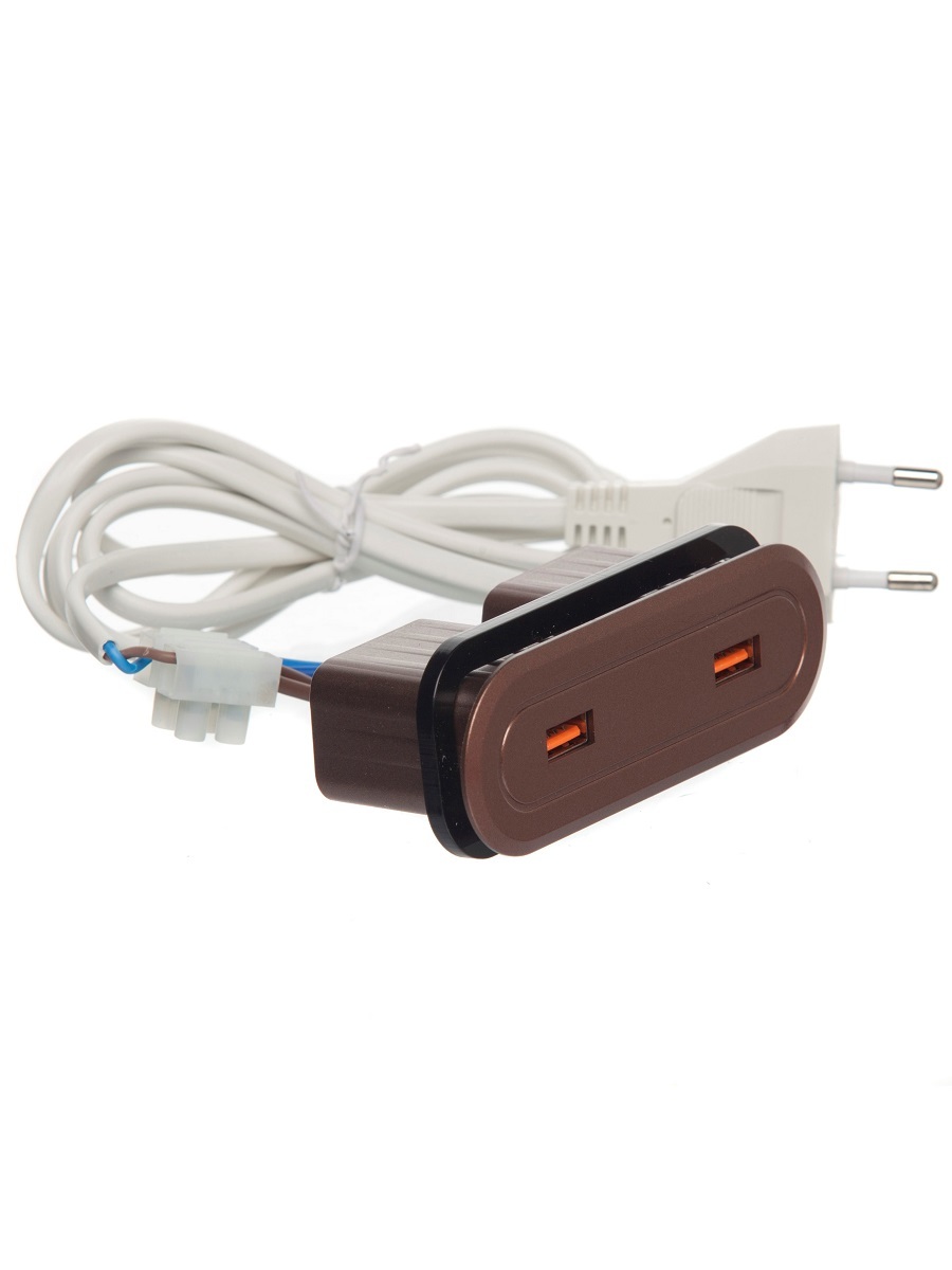 Блок электрических розеток Stripe Smooth 12076 Copper NAVAKO  - Вид №1