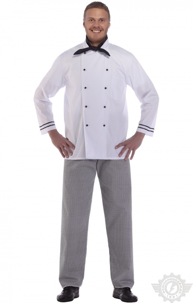 66000 Куртка поварская "Люкс" белая  Повар  размер 52-54/182-188 Спецодежда  - Вид №7