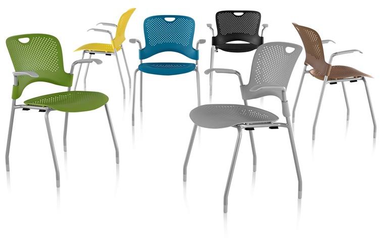 Herman Miller Штабелируемый стул nylon® с подлокотниками Caper sun-id-1376593 - Вид №3
