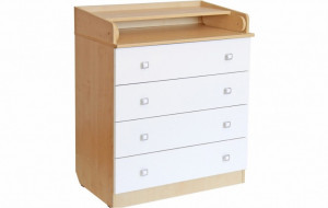 vpk-0001288.93 Комод Polini kids Simple 1580, натуральный-белый ВПК (Тополь)