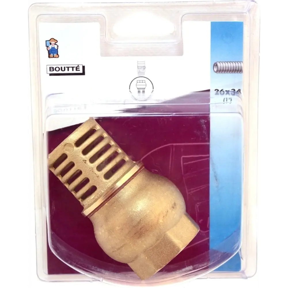 Клапан с фильтром цельный, 3/4 дюйма BOUTTE STLM-2174478