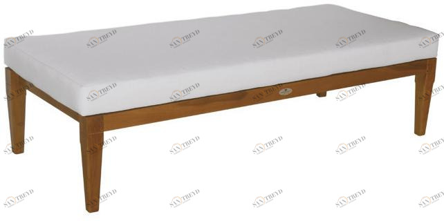 Il Giardino di Legno Прямоугольный деревянный садовый пуф Georgetown 232