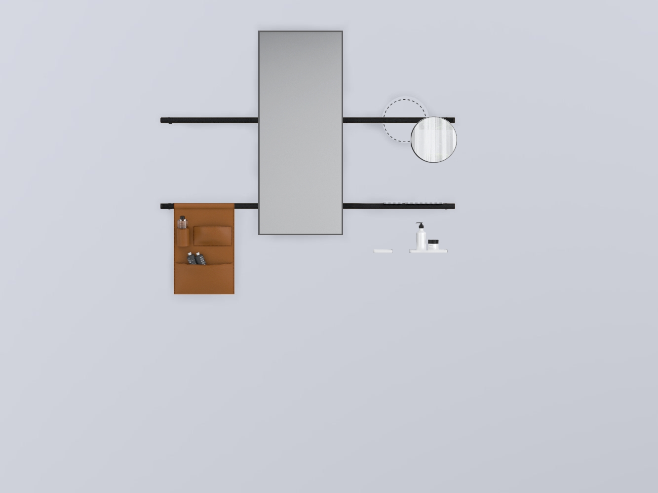 SWSTR-NM+SWSPR-CM+SWSPI-CM+SWM10-BI+SWM20-BI+SWSCR-NA прямоугольный стали cielo Siwa Ceramica Cielo