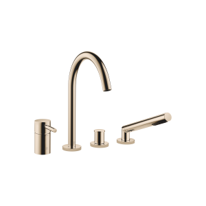 МЕТА Душевой набор для ванны, для установки на край ванны или на край плитки - Шампанское (22-каратное золото)