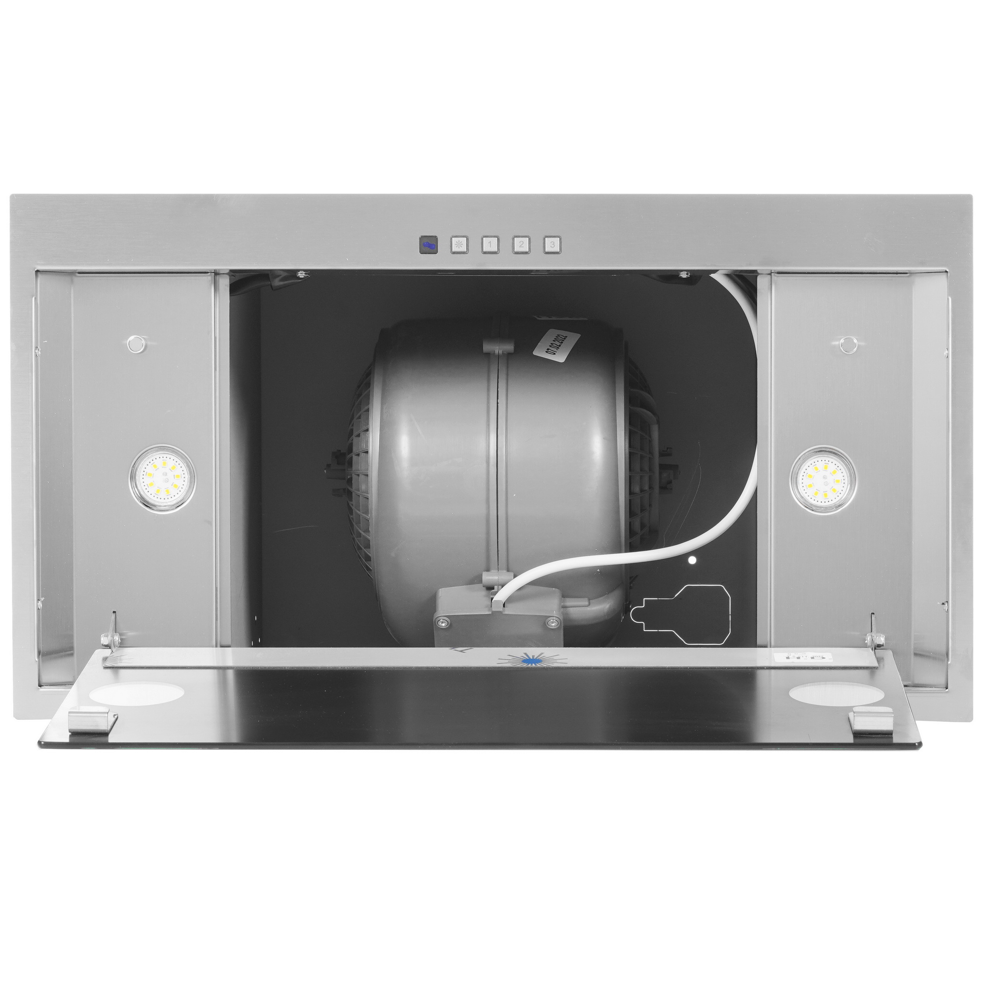 1217324 Вытяжка полновстраиваемая Akpo WK-6 Neva glass серебристый/черный STDN-0083494 - Вид №8