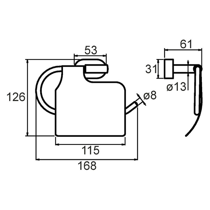 SOLSMC0M43 Milardo Solomon Бумагодержатель с крышкой Solomon Россия - Вид №1